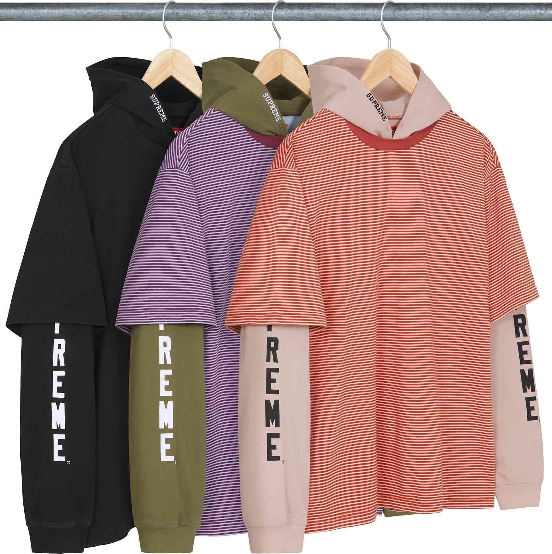 Layered Hooded L/S Top